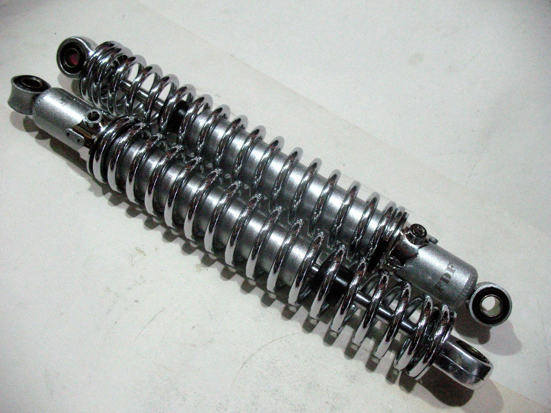 Амортизаторы (пара) Zongshen 125/150 334mm, регулируемые (хром) FLD