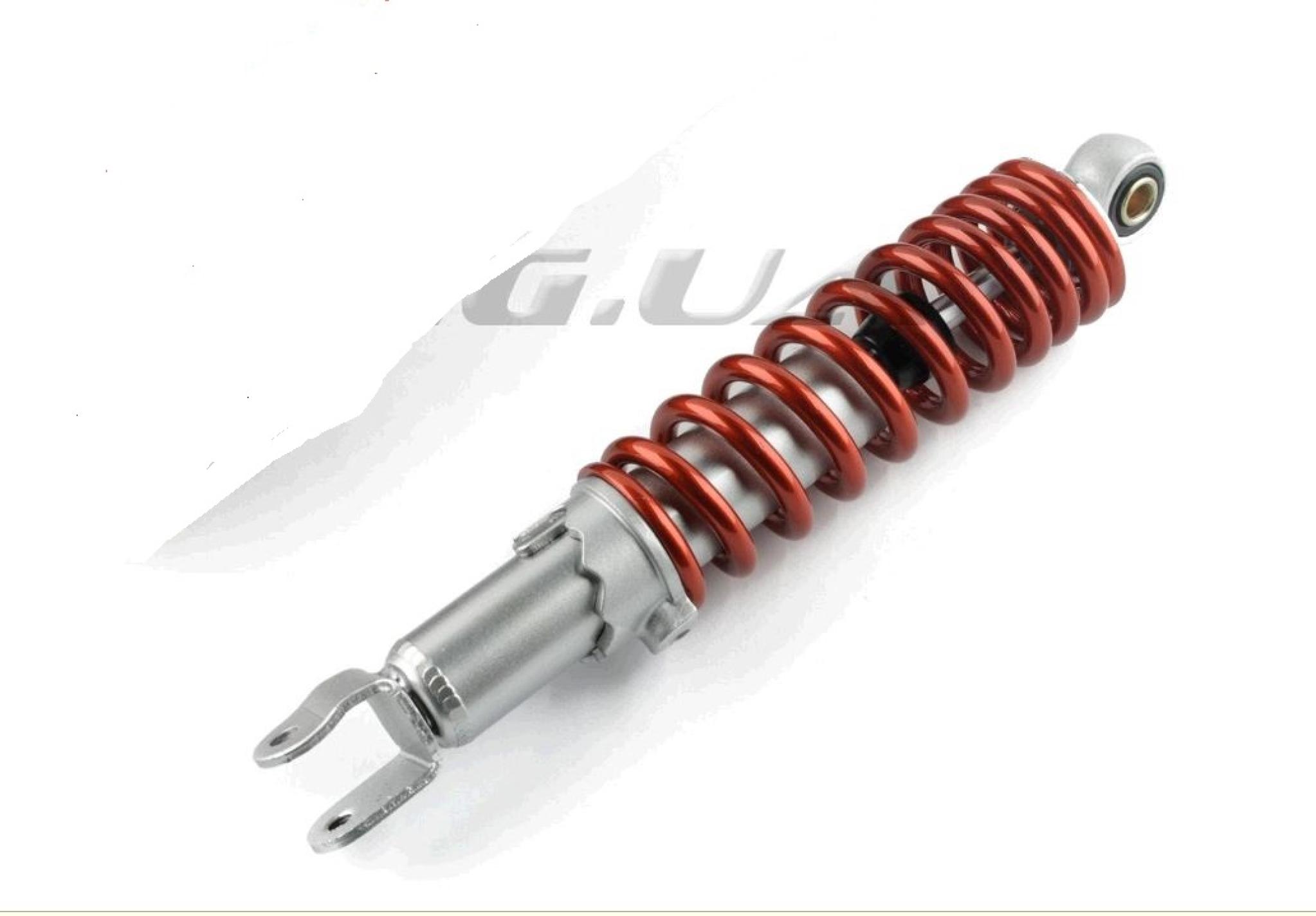 Амортизатор GY6, DIO, LEAD 280mm, регульований (червоний) SUNY