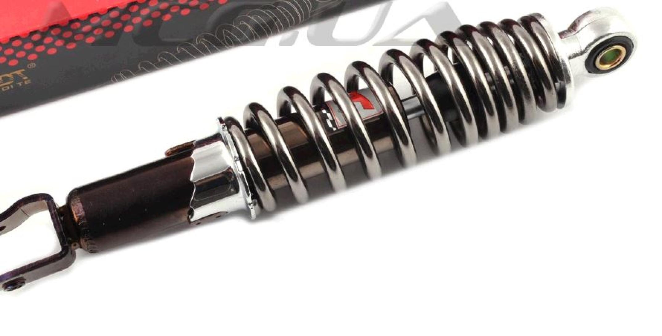 Амортизатор GY6, DIO ZX, LEAD 310mm, регульований (димчастий) KOMATCU