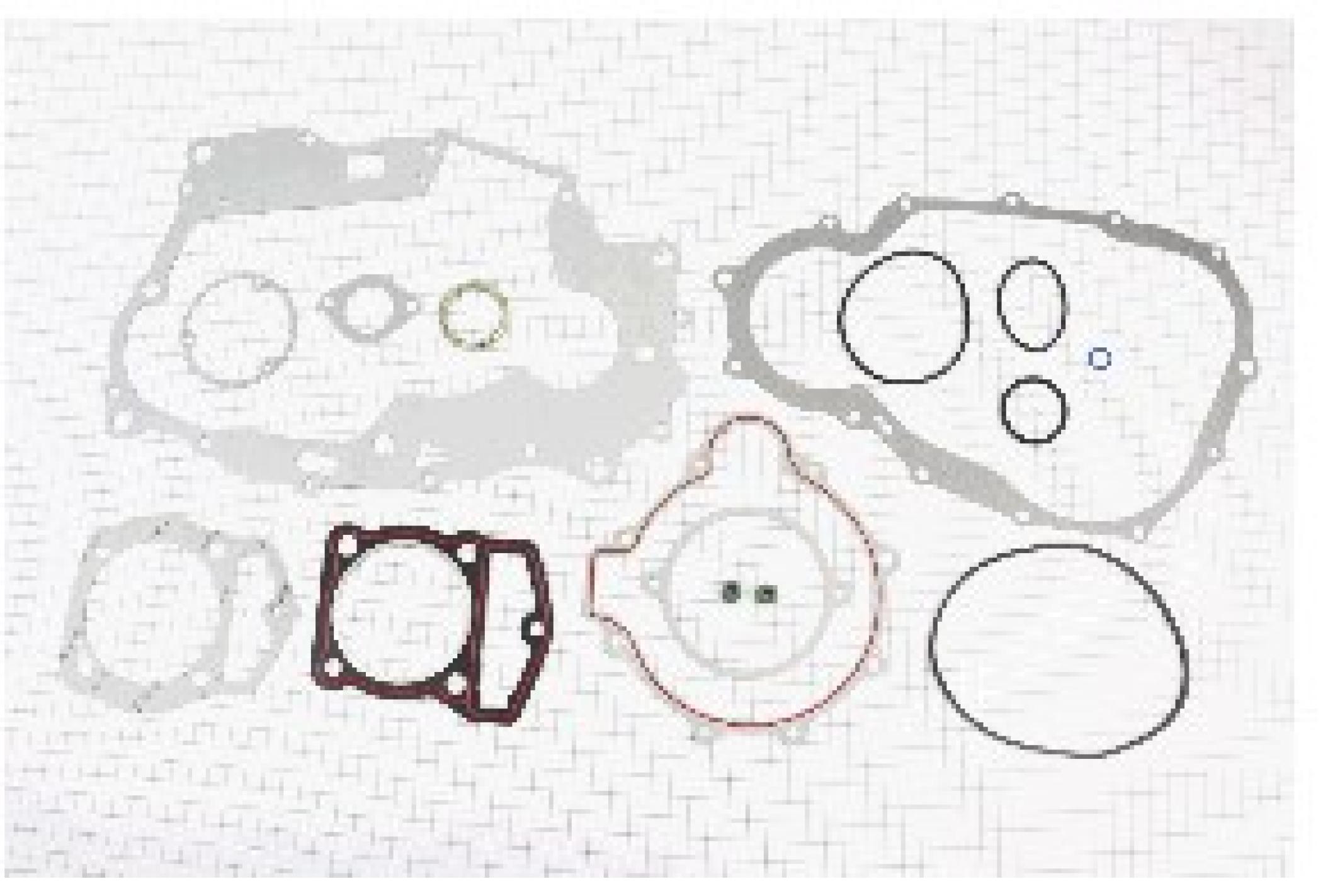Прокладки двигуна (комплект) CBВ-250cc 69.0мм, комплект 16 деталей “GM”