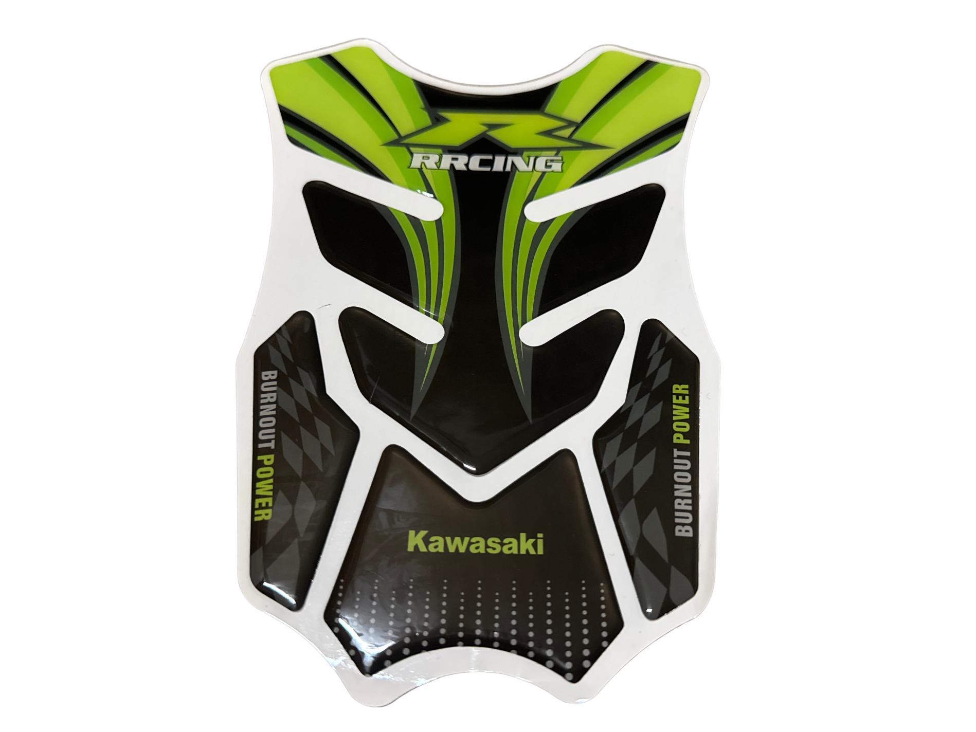 Наклейка на бак KAWASAKI (силікон) 22х16см VV