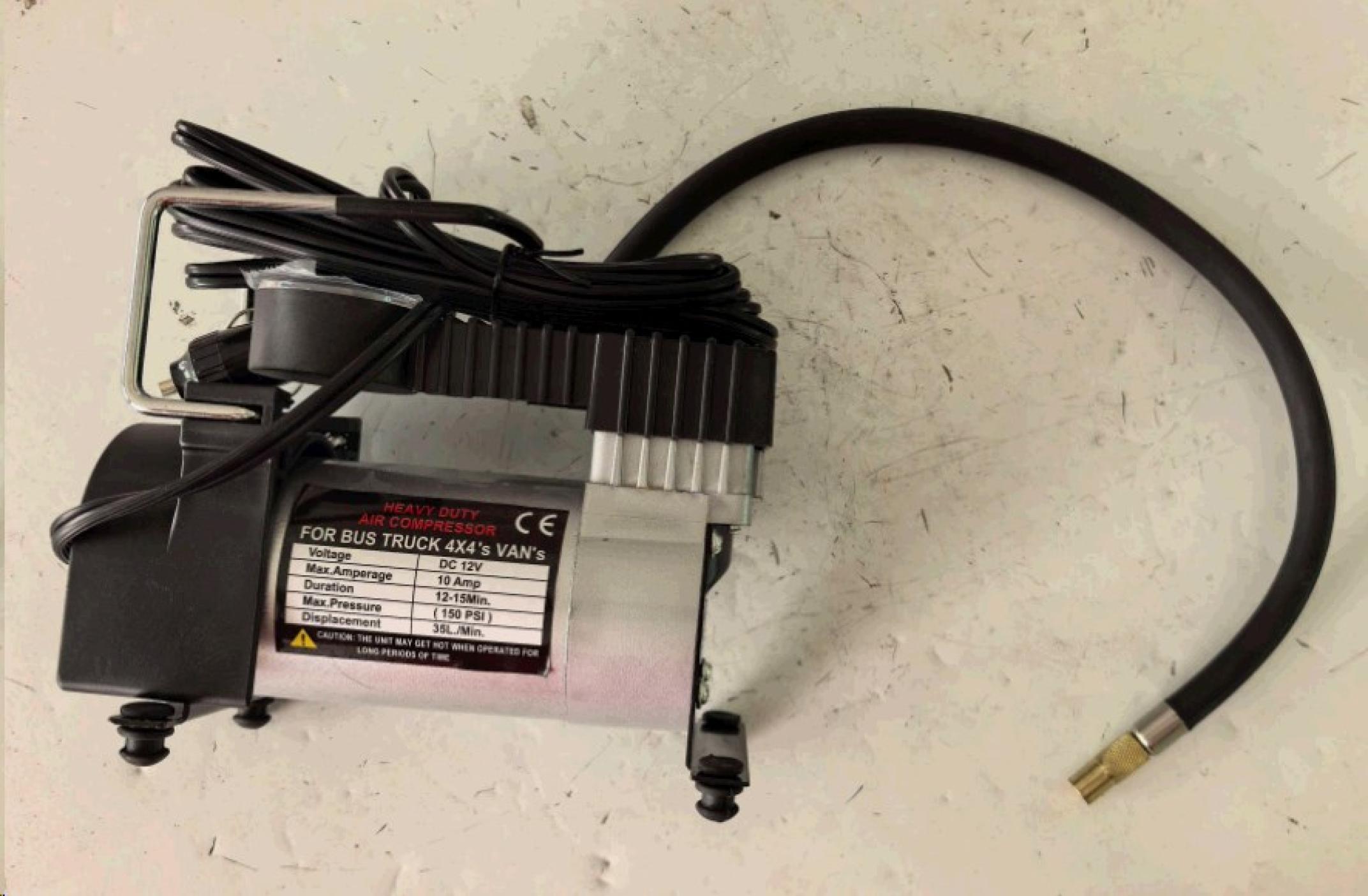 Компресор 12V, 12А (27л/хв., 7атм., 160Вт) MANLE