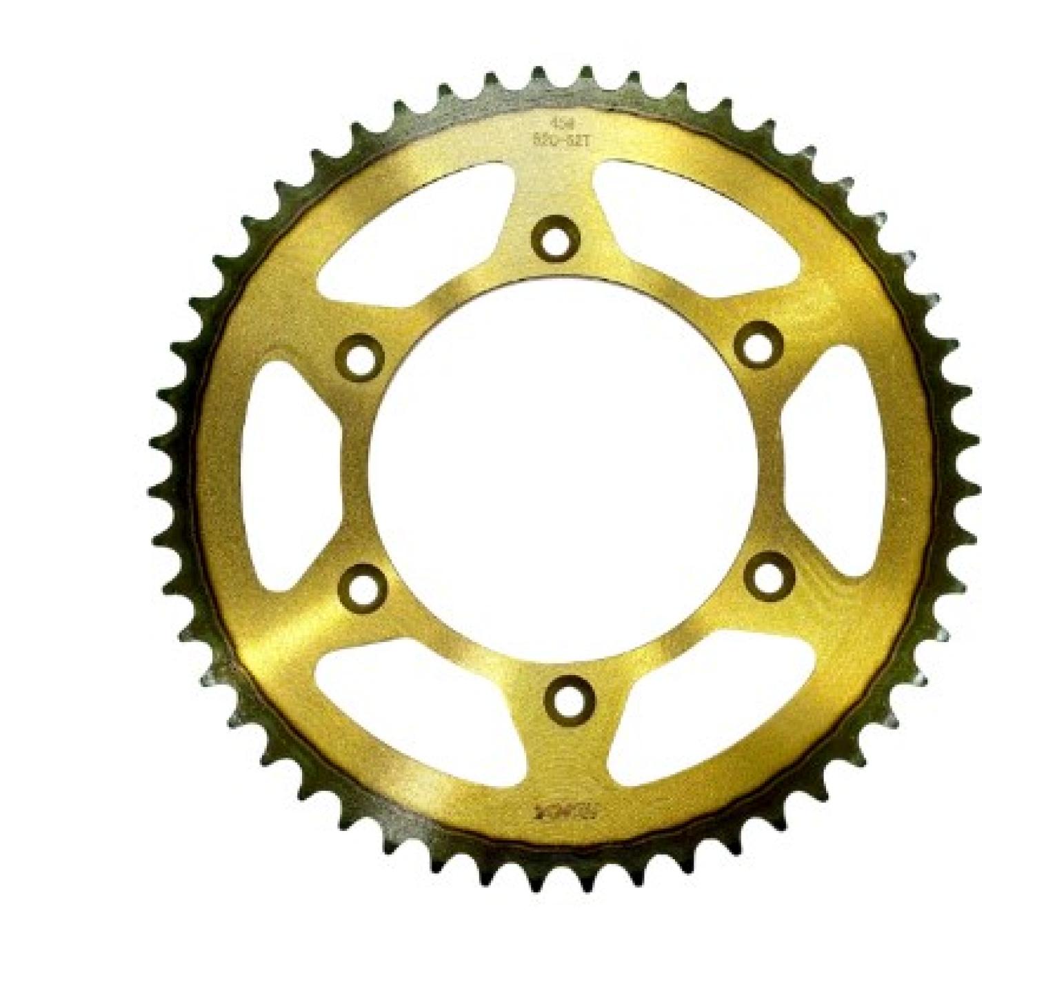 Зірка трансмісії (задня) KTM/Pro-factory/Kovi 520-52T Gold (d.125мм, 6отв х 150мм) VV