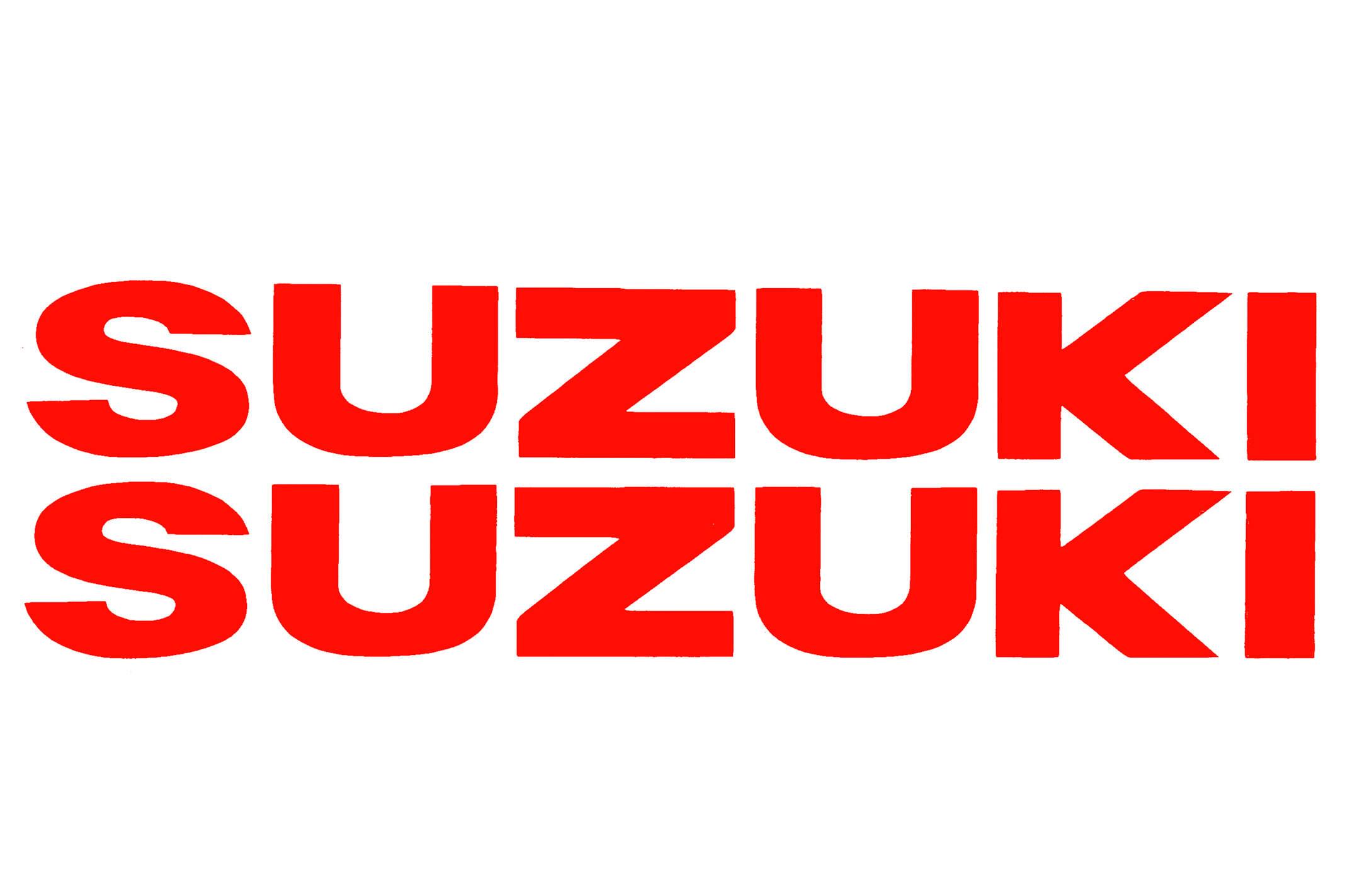 Наклейка буквы SUZUKI (19х5см, 2шт, красные) (#HCT10001)