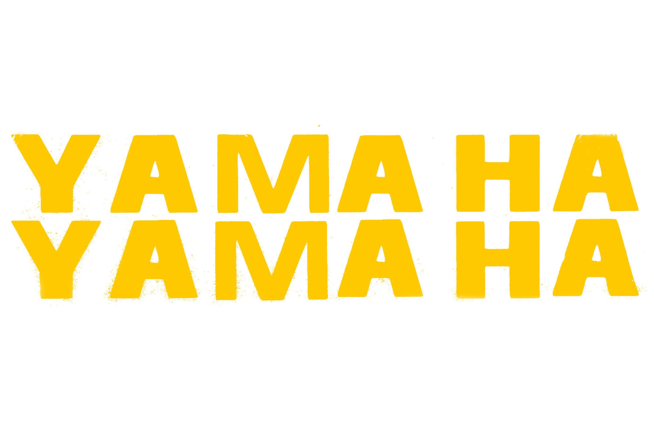 Наклейка буквы YAMAHA (19х5см, 2шт, желтые) (#HCT10005)
