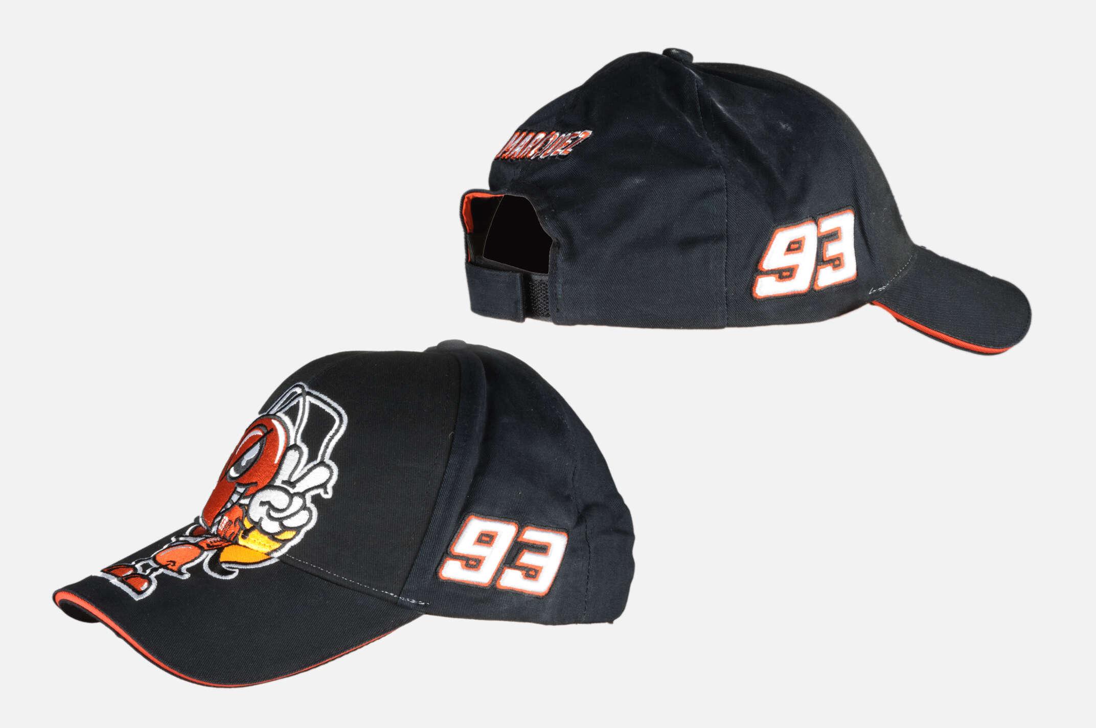 Бейсболка 93 MARC MARQUEZ (чорна, 100% бавовна)