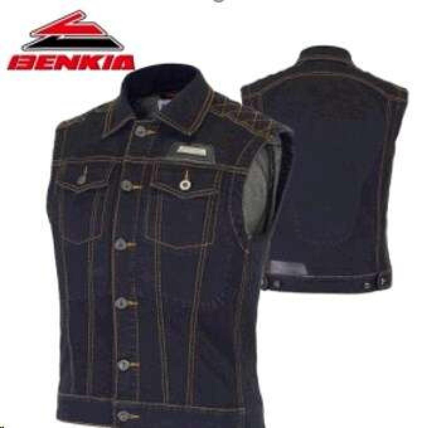 Безрукавка (джинсовая с защитой) (size:XL) VV