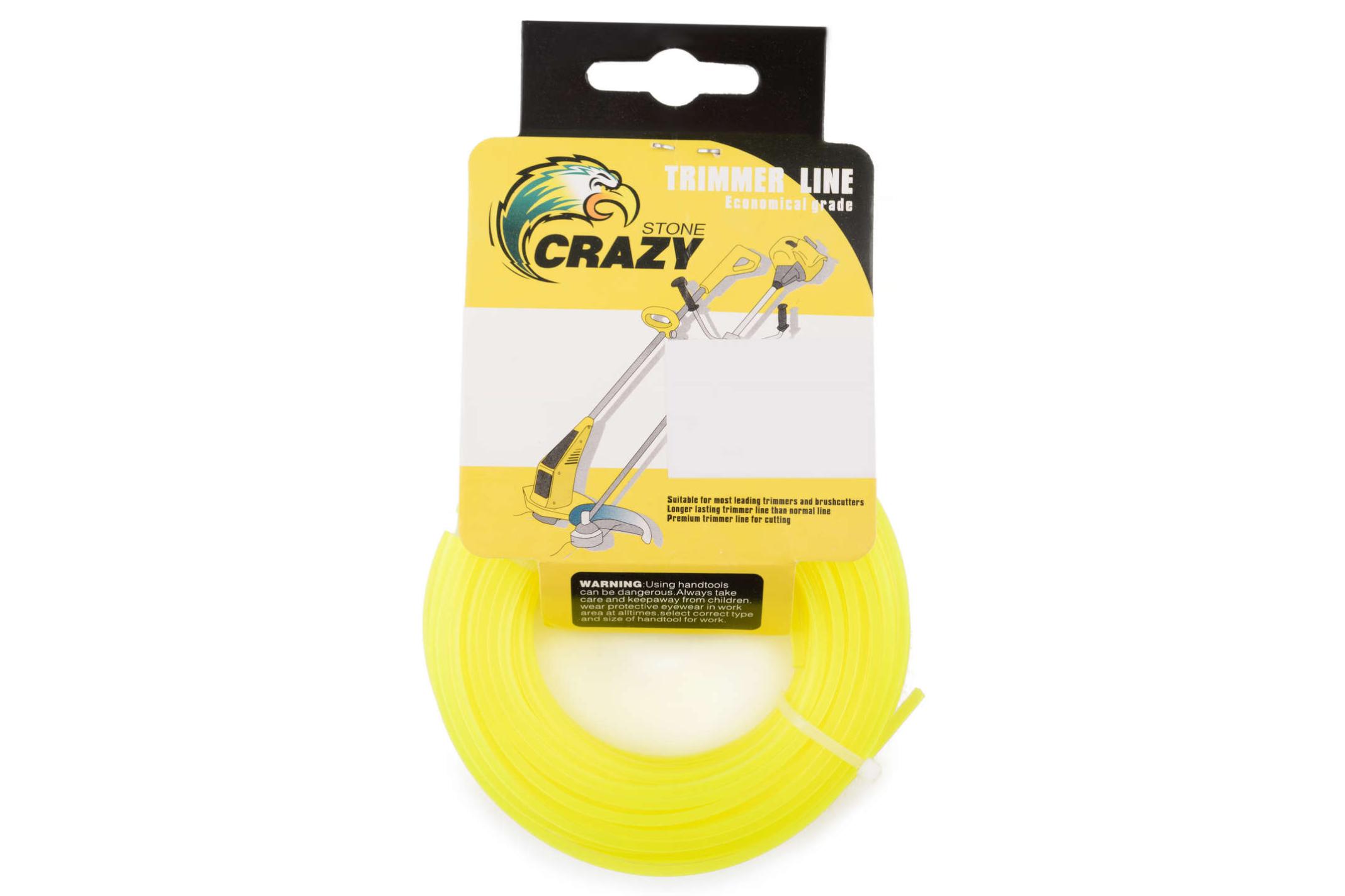 Леска мотокосы Ø2,7mm, 60 метров (звезда, желтая) ZHGT