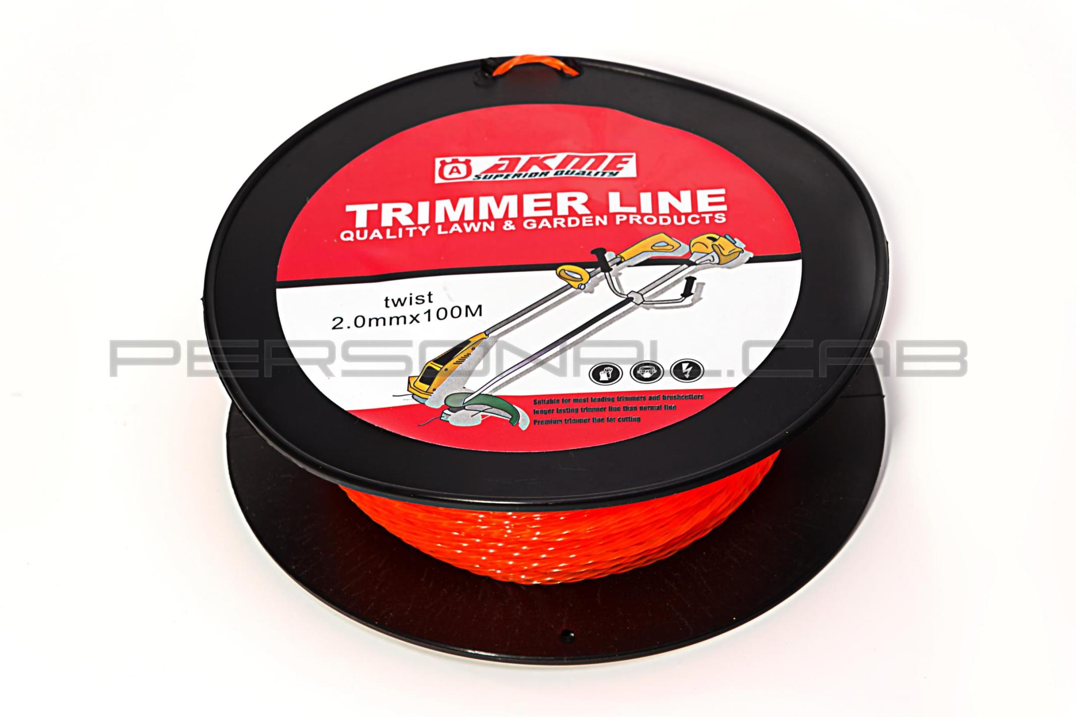 Леска мотокосы Ø2,0mm, 100 метров (звезда, красная) EVO