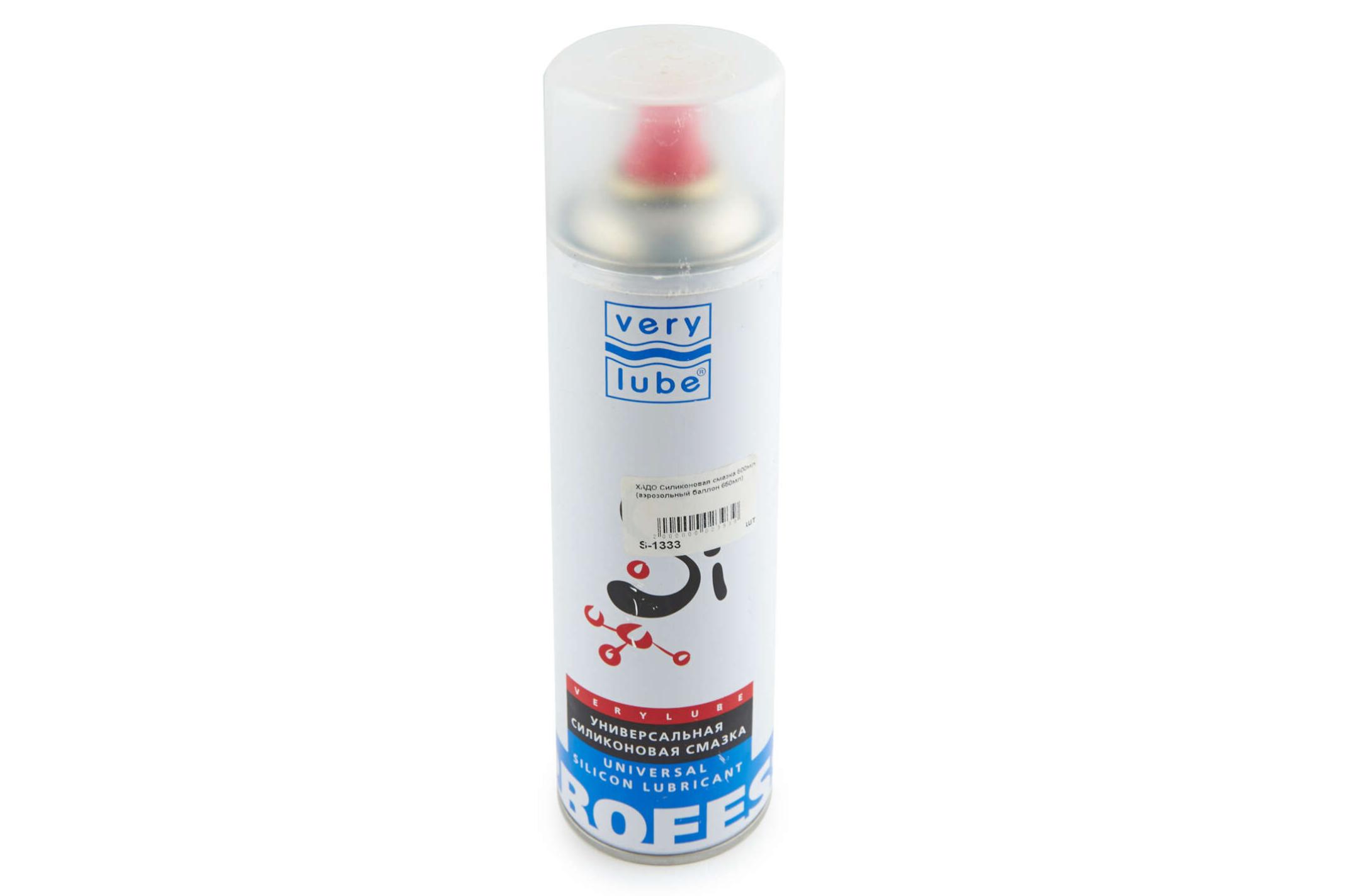 Мастило силіконове 500мл (аерозольний балон 650мл) VERYLUBE (#ХАДО)