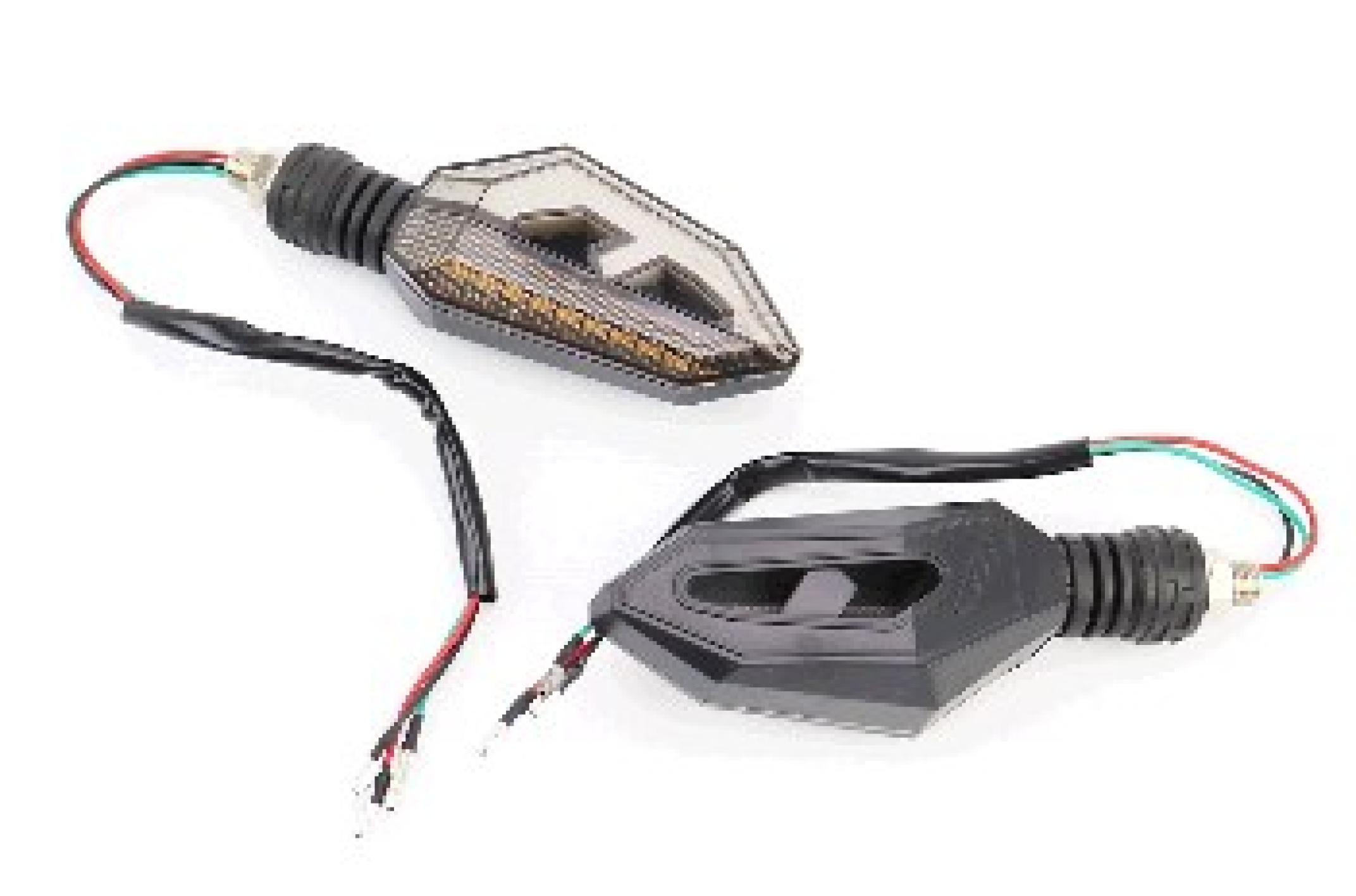 Поворот діодний на гнучкій ніжці + стоп сигнал/габарит LED СТРЕЛА тип 1 секвентальний, 2шт