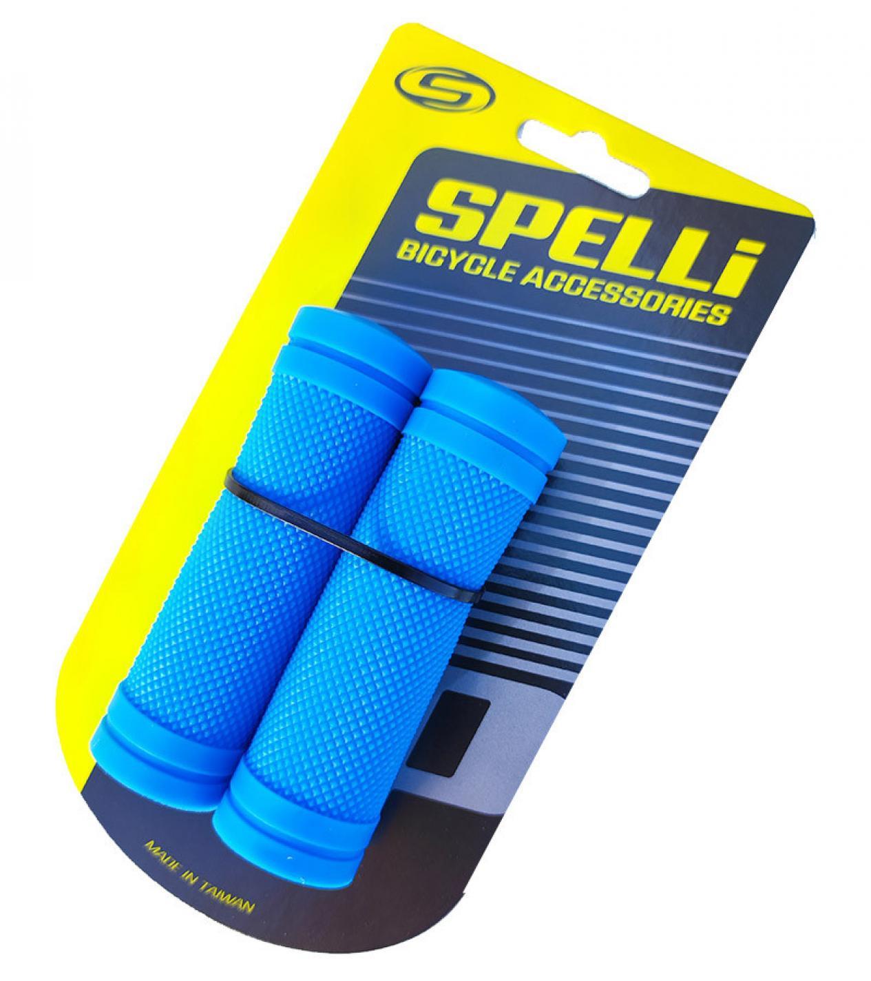 Гріпси (кермо) дитячі сині прямі гумові для Revoshift довжина 90 мм Spelli SBG-660S BD