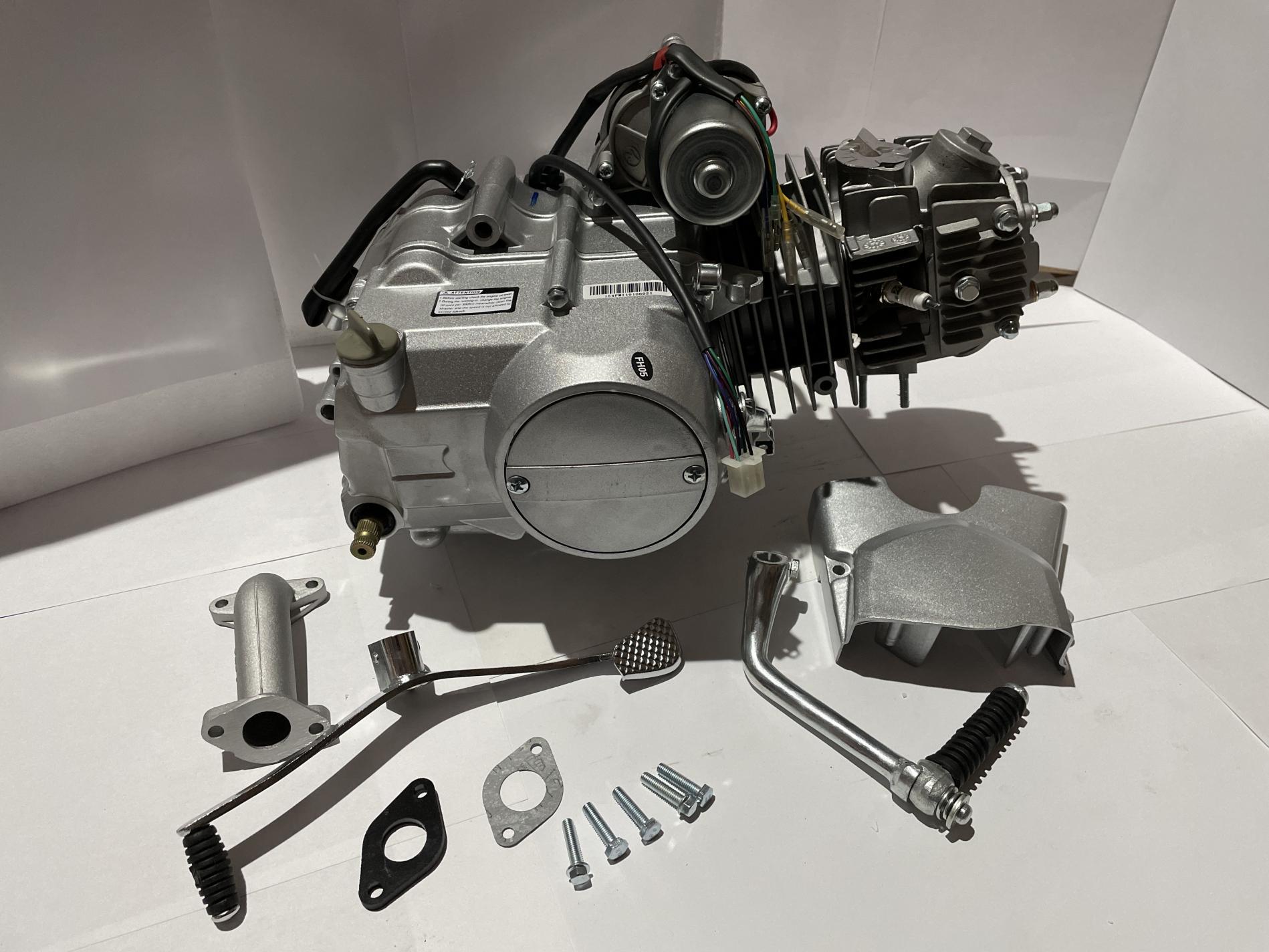 Двигун Delta 125cc (МКПП 157FMH, алюмінієвий циліндр) (Слонік) TZH (Уцінка1)