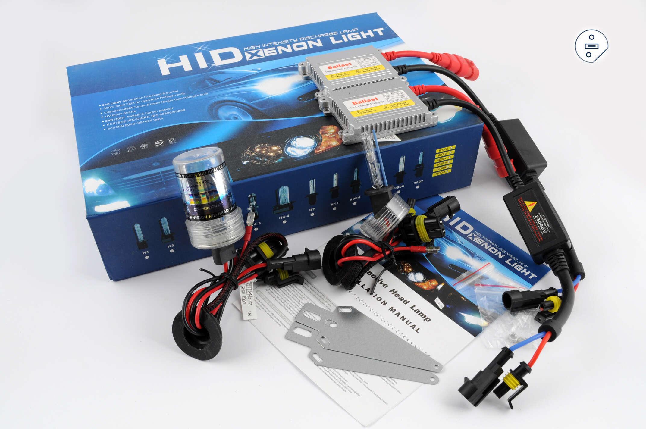Ксенон (авто) H1 AC 6000K 35W slim (арт:10)