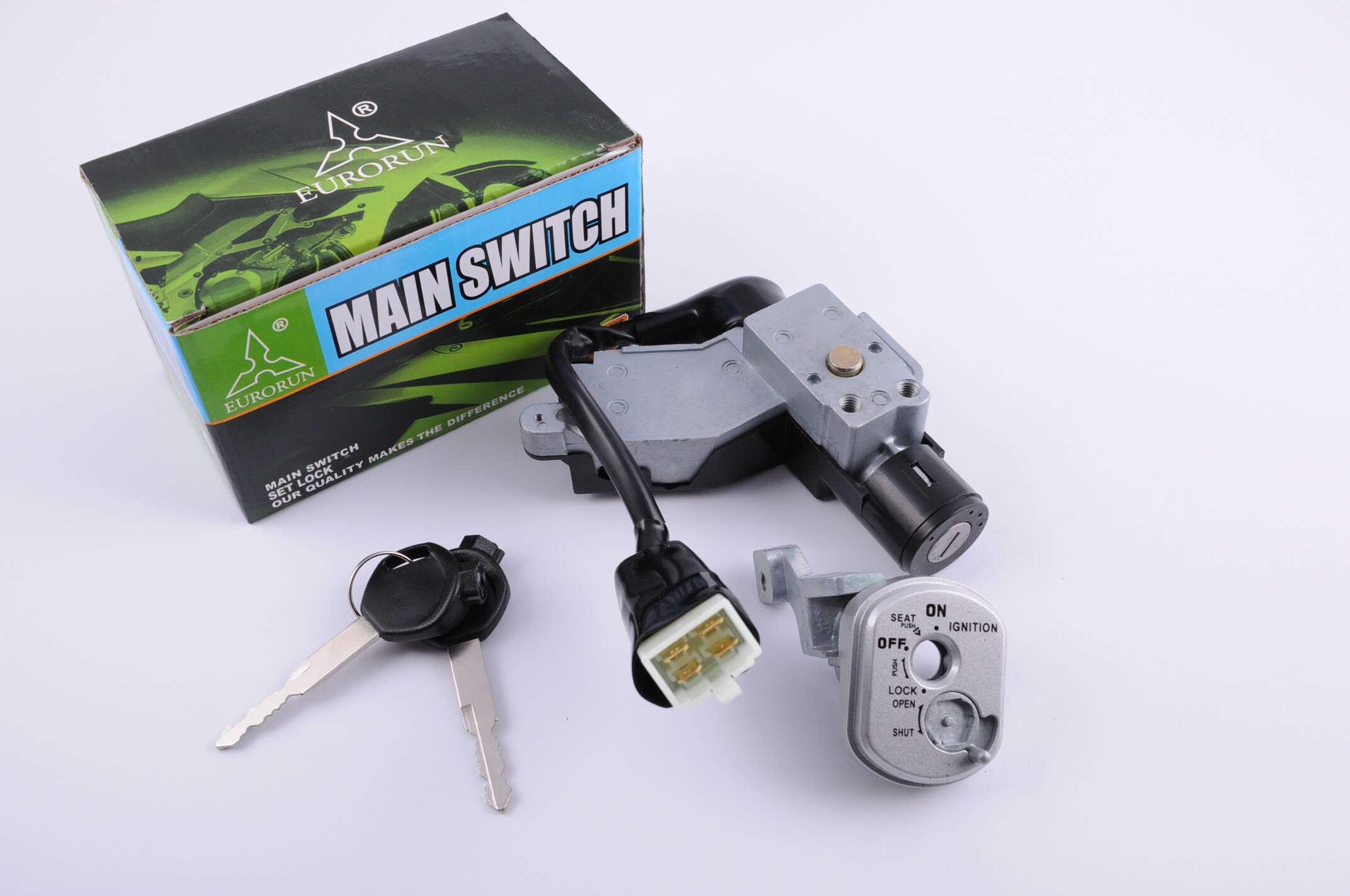 Замок запалювання (голий) Honda DIO Smart 4T AF56/57 (+магнітний антизлом) EURORUN